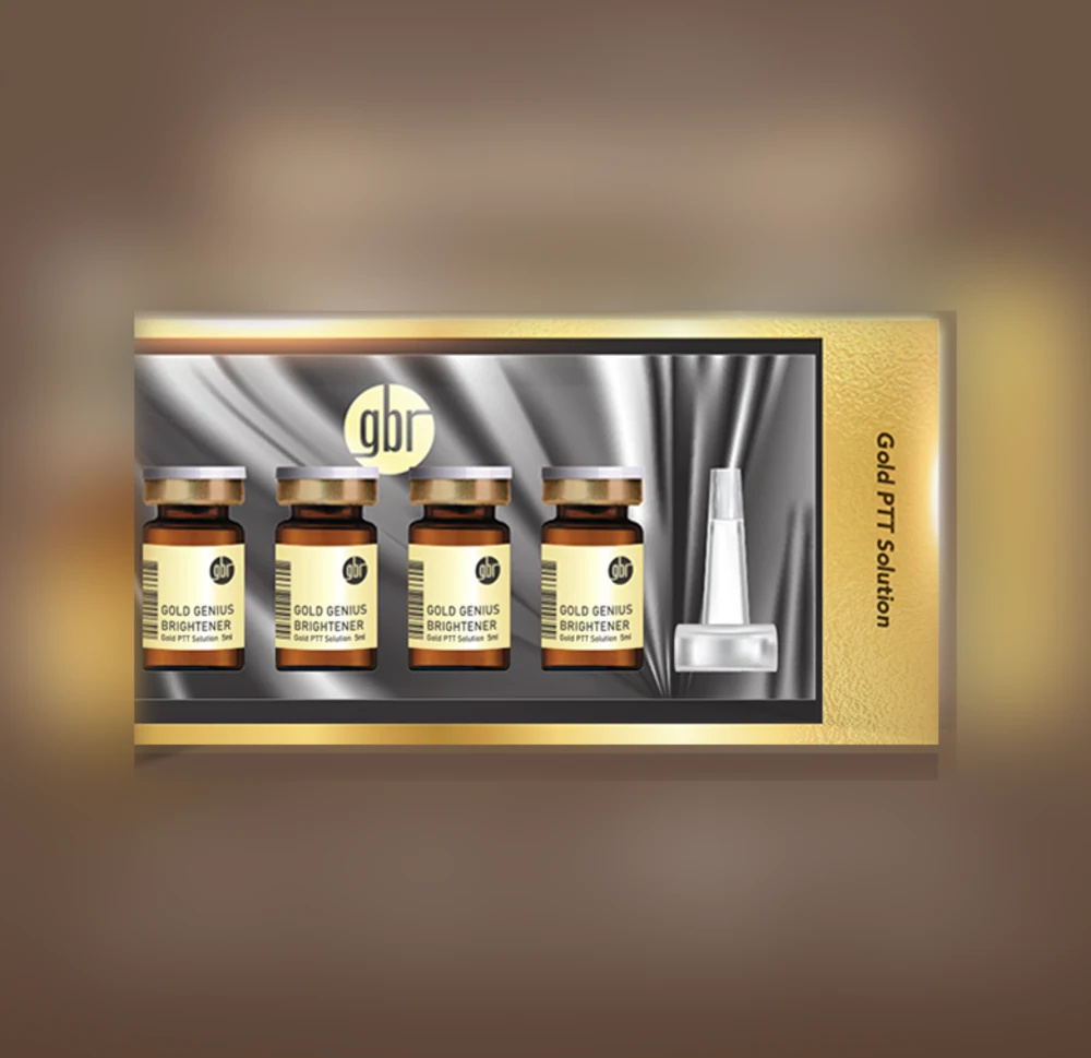 골드 PTT 전용 솔루션 GBR PTT 패키지 — 5ml 바이알 5병과 어플리케이터